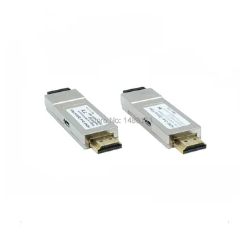 4K MINI HDMI Optické Vlákno Extender, Převodník HDMI, Optický transceiver, LC konektor, Multi Mode OM3 vzdálenost až 300M