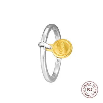 Medailon Lásky Prsten 925 Sterling Silver Shine Svatební Zásnubní prsten pro Ženy anillos mujer Doprava Zdarma