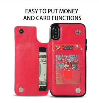Luxusní Flip Kožené Peněženky Pouzdro Pro iPhone 5S SE 5 Funda Sloty pro Karty Telefon Taška Kryt Pro iPhone 7 6S 8 X Xr XS Max Coque