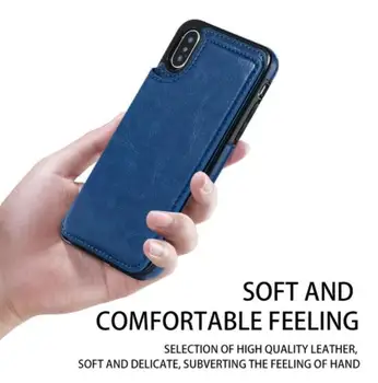 Luxusní Flip Kožené Peněženky Pouzdro Pro iPhone 5S SE 5 Funda Sloty pro Karty Telefon Taška Kryt Pro iPhone 7 6S 8 X Xr XS Max Coque