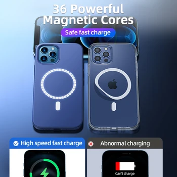 Tekuté Silikonové Magnetické Telefon Pouzdro Pro iPhone 11 12 Pro Max Bezdrátový Nabíjecí Kryt Pro iPhone XS MAX XR X 12 Ochranné Coque