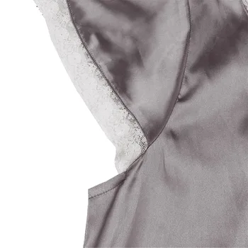Oblečení na spaní Ropa mujer vestidos sólidos Dámské Krátké kalhoty Sleeve V Neck oblečení pro volný čas, Pyžamo, Dlouhé Šaty, Noční košile Kobieta sukienka платье