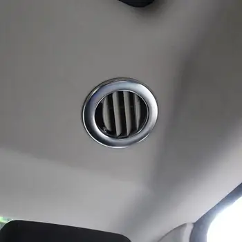 2ks Auto Interiér Chrom Výstupu Vzduchu Ring Kryty pro Land Rover Discovery 4 2010-2016 Auto Interiér Chrom Výstupu Vzduchu Ring Kryty