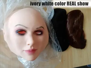 Beatrice Maska na Obličej Realistické Měkké Silikonové Ženy Maska na Maškarní Halloween Maska Pro Crossdresser Drag Queen Transgender 3G