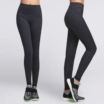 Ženy Jóga Zadní Pás Střední vzestup kalhoty super kvalitní s Vysokým Elastickým Pasem Solid 4-way Stretch Skinny Kalhoty Velikost XXS-XL