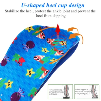 EiD 3D Ortopedické Vložky pro ploché nohy pro děti a Děti Arch Support stélka pro X-Nohy Stavebnicové Boty Paty Pad Korekce Vložkami
