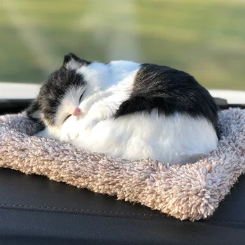Aktivní Uhlí Auto Osvěžovač Vzduchu Simulace Roztomilé Spící Kočka Dekorace Auto Parfém Deodorant Odstranění Zápachu Auto Produkty