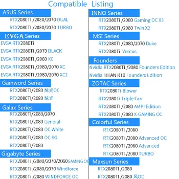 EK-FC RTX2080 +Ti Klasické 12v RGB GPU Vodní Blok Pro NVIDIA® GeForce RTX 2080 A RTX 2080 TI Grafickou Kartu S Backplate