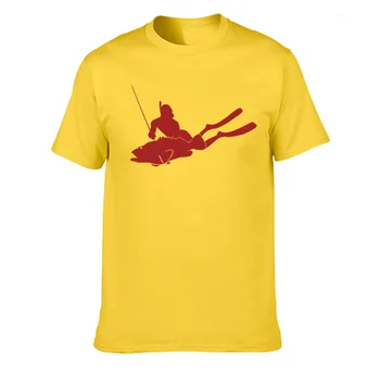 Lov Harpunou RYBY Rybaření Potápěč Fun T Shirt Ležérní Bavlněné Letní Krátký Rukáv Funny T-shirt Mans Tričko Muži Oblečení topy