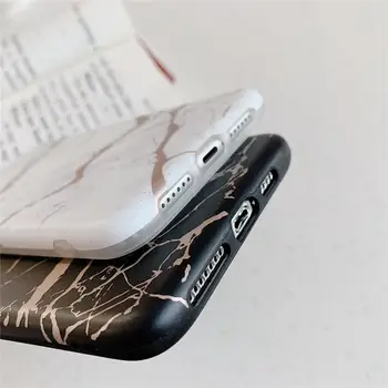 Nové Horké Ra¾by Matný Mramor Telefon Pouzdro Pro iPhone XS 12 Mini 11 Pro Max X, XR, 8 7 6S 6 Plus Černý Bílý Růžový Zadní Kryt Coques