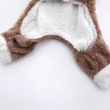 Zimní Fleece Teplé Pet Pes Oblečení Pro Malé Psy Vánoční Psí Kostým Kombinéza Štěně Kabát Bunda Chihuahua, Mops Oblečení