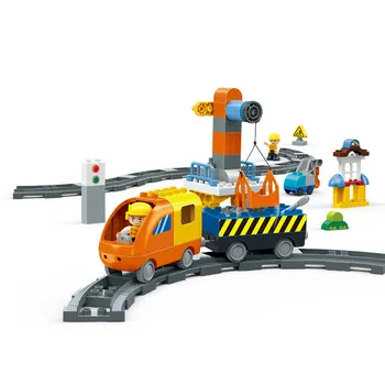 BanBao 9726 technic série Velkých částic city vlak inženýrství Marble run Elektrické Stavební bloky Pro Děti, Hračky, Dárky