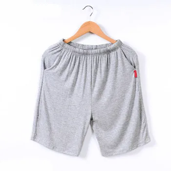 Modální Spánku Spodní Muže Letní Šortky Velké Velikosti Skluzu Krátké Kalhoty Ležérní Oblečení Pro Volný Čas 2020 Top Módní Pánské Pevné Styl Oblečení Na Spaní
