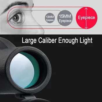 Dalekohled lov, bod, pohled, kamera, fotoaparát pěší turistika zařízení vojenský dalekohled 80x100 výkonné noční vidění monokulární zoom