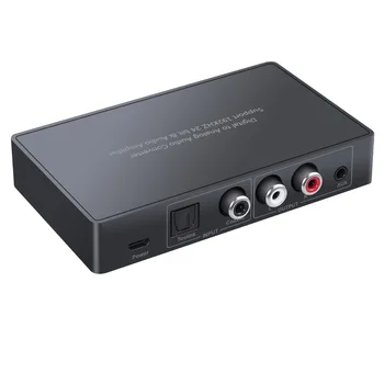 PROZORE Dálkové Ovládání DAC Převodník Digital na Analog Audio Konvertor, Koaxiální, Toslink na Analogový Stereo Podpora ovládání hlasitosti