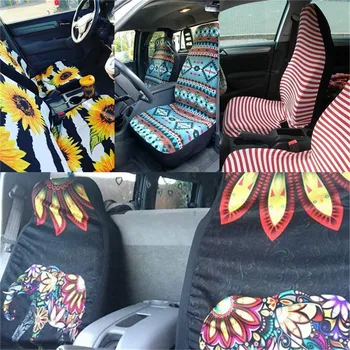 HUGSIDEA Umění černoška Africké Královny Tisk autosedačky Auto Interiér Seat Protector List Vozidla, Kryty Dekorace