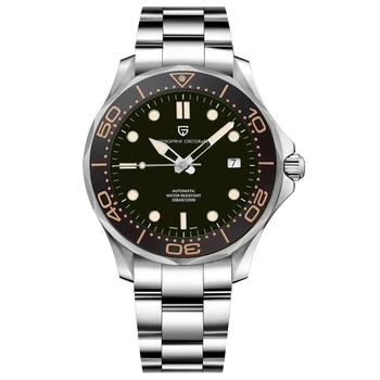 2020 Nové PAGANI DESIGN 007 řady classic Pánské hodinky luxusní mechanické hodinky, automatické hodinky Muži Zakřivené safírové zrcadlo hodiny