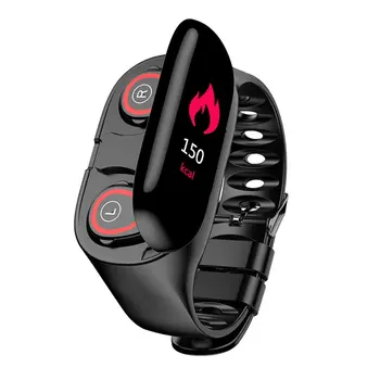 Poslední M1 Inteligentní Hodinky S Bezdrátovou Sluchátka Monitor Srdeční Frekvence, Dlouhá Doba V Pohotovostním Režimu Sport Watch Muži Smart Band Náramek Casual