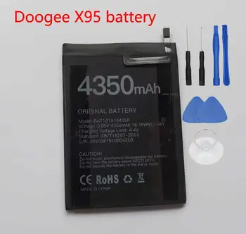 Doogee X95 Baterie Originál Nové Vysoce Kvalitní Vysoká Kapacita Baterie 4350mAh pro DOOGEE X95 Telefon