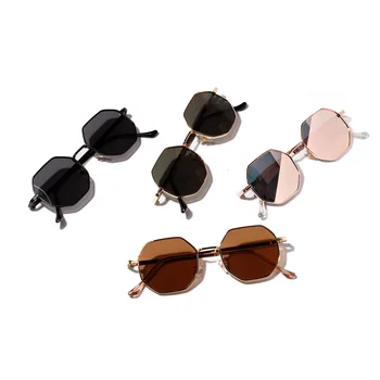Značky Design Kovové Polygon Rám Módní sluneční Brýle, Ženy, Pro Muže, Vintage Luxusní Zrcadlové Sluneční Brýle UV400 De Sol