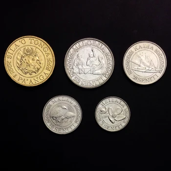 Tonga 5pieces/ Set UNC originální Mince Nebyl rozeslán rok