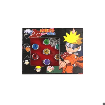 10pcs/lot Anime Cosplay Naruto Akatsuki Členů Prsten Akatsuki Prst Prsten Pro Dárky s box