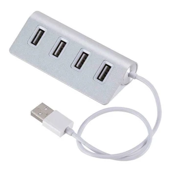 LED High Speed 4 Porty USB 3.0, 2.0 Multi HUB Splitter Adaptér pro PC, Notebook Nový Převést jeden USB-c port na čtyři porty USB 2.0