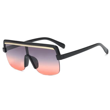 Nadrozměrných sluneční Brýle, Ženy 2020 Luxusní Značky Módní Černé Štít, Brýle, Jeden Kus Pánské Odstín Masku, Sluneční Brýle zonnebril dame