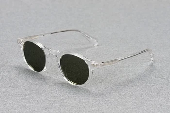 Gregory Peck OV5186 Size47 Oliver Značky sluneční Brýle, Ženy, sluneční Brýle Muži Polarizované Kulaté sluneční Brýle s OP Logo Originální Krabici
