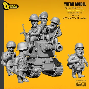 Yufan Model 1/32 Voják Q verze voják 6 plus tank sada Yfww-