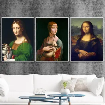 Domácí Výzdoba, Tisk Na Plátno Umění Zdi Obrázky, Plakát, Tisk Na Plátno, Obrazy Itálie Leonardo Da Vinci Mona Lisa