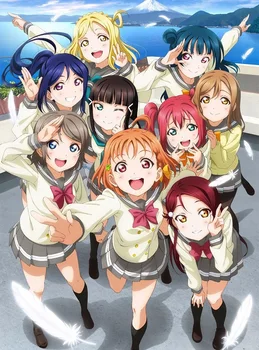 Anime Love Live! Sluníčko!! Cosplay Kostým Aqours Školní Uniformy Kurosawa Ruby Námořnický Kostým Paruka Cosplay