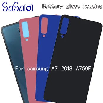 50ks Zadní Sklo Náhradní díly Pro Samsung Galaxy A750 A750F A7 2018 Kryt Baterie Zadní Dveře Pouzdro