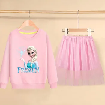 Disney Dívka Šaty Dětské Dětské Oblečení Princezna Frozen Anna Elsa Šaty Sněhová Královna Cosplay Kostým Party, Narozeniny, Dětské Oblečení