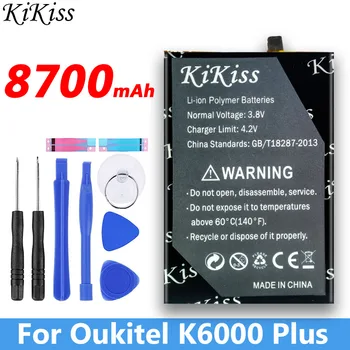 8700mAh kikiss pro OUKITEL K6000 PLUS Náhradní Díly, záložní baterie pro OUKITEL K6000 PLUS Chytrý Telefon