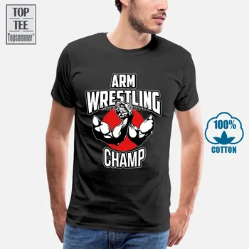 Muži Tričko Páce Champ T-Shirt Paže Zápasník Tričko Cool Tištěné T-Shirt Top Tees