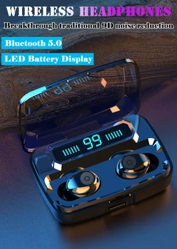 Bluetooth V5.0 3500mAh TWS Sluchátka Bezdrátová Stereo Sluchátka Sportovní Bezdrátová Sluchátka Sluchátka Sluchátka Napájení Pro IPhone Xiaomi