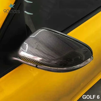 2 Kusy pro VW Golf MK6 R20 Touran Golf GTI 6 Golf 6 R cc Uhlíkových Vláken pro Volkswagen Zrcadlo Kryt Čepice