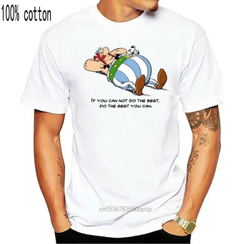 Asterix Obelix Nap Dělat to Nejlepší, MenPremium T-Shirt Cotton T-shirt