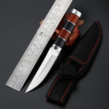 CS STUDENÉ 3CR13 52HRC pevnou čepelí nůž, vysoká tvrdost venkovní taktické přežití kapesní nože mini nerezové ovoce nože+ pláště