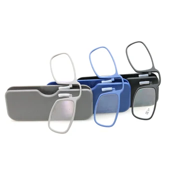 COLOUR_MAX Mini Sticky Brýle na Čtení Nos Klip Presbyopickém Brýle Přenosné Peněženku, Presbyopickém Brýle S pouzdrem Brýle