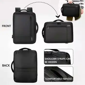 Laptop Backpack Pánská Business Batohy Vodotěsný USB Nabíjecí Mužské Notebook 15.6