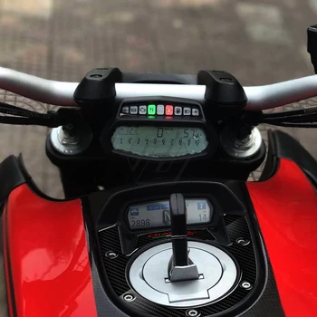 3D Motocykl Tank Pad Ochrana Palivové nádrže Kompatibilní Pouzdro pro Ducati Diavel Modely Carbon-look