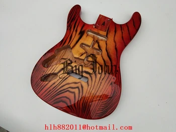 Levý jasanového dřeva ST elektrická kytara tělo pro cherry burst barva elektrická kytara, tělo BJ-298