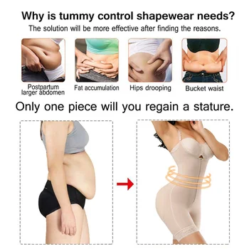 Ženy Hubnutí Pasu Trenér Zadek Zvedák Shapewear Plné Tělo Shaper Underbust Kombinézu Hubnutí Spodní Prádlo Bezešvé