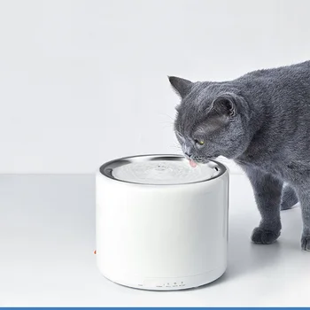 PETKIT 1.35 L Smart Pet Fontánka z Nerezové Oceli, LED Světelný Ukazatel Auto-Vypnout Čerpadlo Dvojí Pracovní Režim Kočka Misku na Vodu