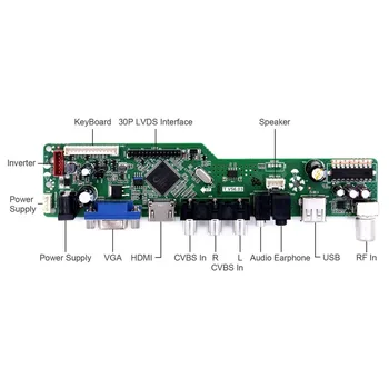 Controller Board Kit pro LM220WE1-TLM1 LM220WE1-TLD1 TV+HDMI+VGA+AV+USB LCD LED screen Driver Board