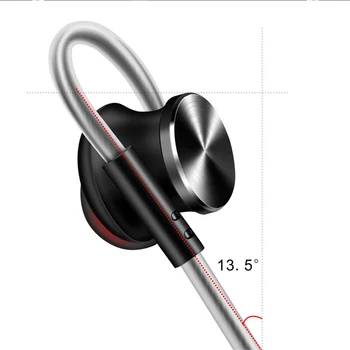 FONGE Módní Styl W3 Kovové Magnetické In-ear Eeaphone Stereo Super Bass Černá Sluchátka s Mikrofonem pro chytré telefony GT