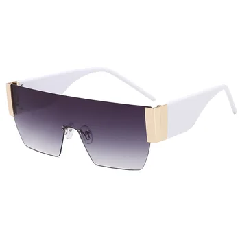 2021 Luxusní Barevné Náměstí sluneční Brýle, Ženy, Vintage Jeden Kus Pilotní Sluneční Brýle Muži Oculos Feminino Gafas Lentes De Sol UV400