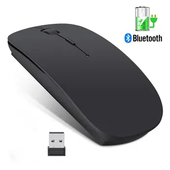 Bezdrátové Myši Bluetooth Bezdrátové Tiché Počítačové Myši pro PC Laptop Mause Dobíjecí Ergonomické Myši, Optická Myš USB